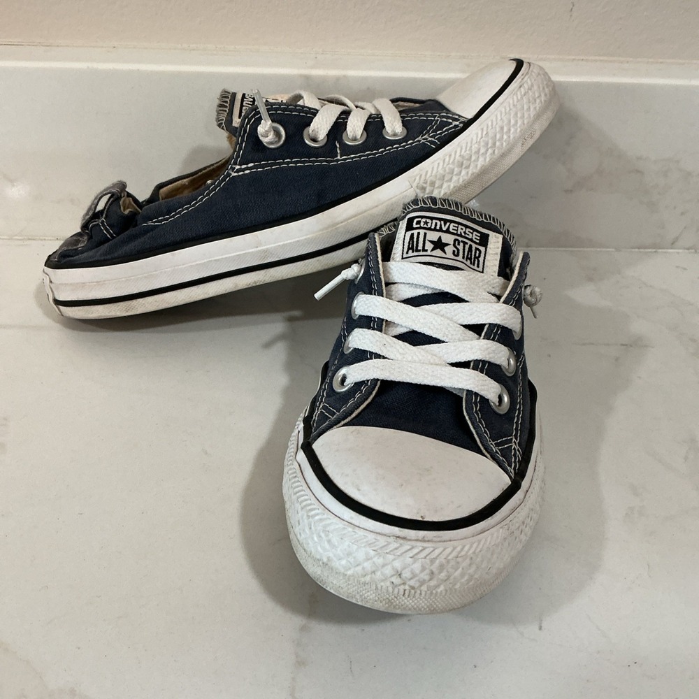 Converse Chuck Taylor All Star Shoreline Slip On Sneakers Womens 8 Navy Blue